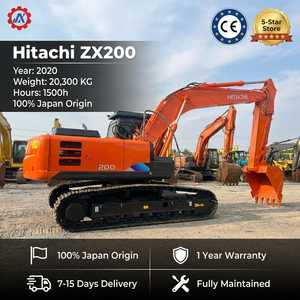 Excavadora Usada Japonesa a Precio Económico, Hitachi ZAXIS 200 con Cucharón de Excavación de 0.8m³, Equipo de Construcción Usado de 20 Toneladas - Product Image 2