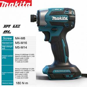 Avvitatore a batteria Makita DTD173 agli ioni di litio per riparazioni auto, cantieri edili, uso domestico, fai da te, per appassionati di bricolage - Product Image 2