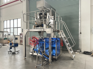 YB-210D otomatis Doypack permen Wafers kue keju mengisi berat coklat biskuit Lollipop Jelly Gummy kemasan mesin - Product Image 2