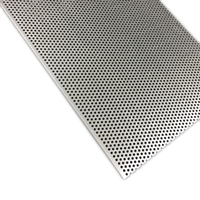Grille de haut-parleur en acier inoxydable micro-perforé de haute qualité XG, maille d'aluminium, style tissage uni, découpe par poinçonnage