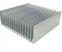 Services d'usinage CNC dissipateur thermique à ailettes traité extrudé en aluminium extrudé personnalisé