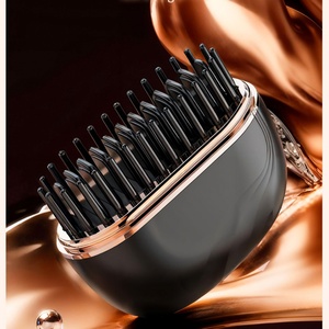 Portable Mini Wireless Home Hotel Hair Straightener Anti-Static Negative Ion NEW Safety Design Travel-friendly Nylon <b>Brush</b> - Product Image 3