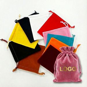 Sacs à chaussures en velours sur mesure pour la promotion, sacs à cordon en flanelle grande capacité, pochettes cadeaux avec logo imprimé - Product Image 5