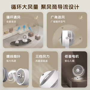 Yacu Desktop Fan With <b>Light</b> 11-20 Sqm For Dorm Bedroom Use - Product Image 4