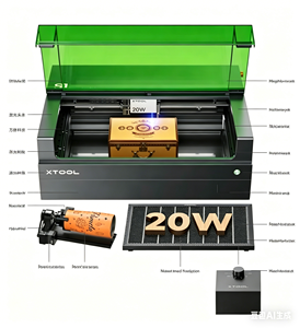 Grabador Láser XTool S1 de 20W, Cortador Láser de Diodo Encapsulado de 20W para Madera, Acrílico y Metal, Clase 1 de Seguridad con LightBurn - Product Image 4