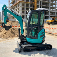 Miniexcavadora con Accesorios, Motor de Marca, Se Vende a Bajo Precio, Excavadora de Ingeniería de Alta Calidad