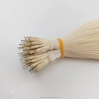 Extensions de cheveux russes 12A double tirage, cuticules alignées, lisses et soyeuses, à micro-anneaux Nano Ring
