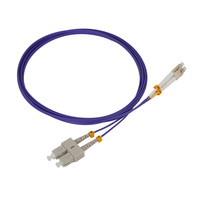 Venta caliente LC SC MM OM4 DX Conector LC/UPC a SC/UPC OM4 50/125 Cable de conexión de fibra óptica dúplex multimodo Equipo de fibra óptica