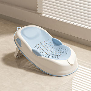 Support de bain <span class=keywords><strong>pour</strong></span> bébé, cadre de soutien <span class=keywords><strong>pour</strong></span> <span class=keywords><strong>baignoire</strong></span> néonatale, lit de bain pliable, protection de la colonne vertébrale antidérapante, plateau de bain <span class=keywords><strong>pour</strong></span> bébé avec contrôle de la température - Product Image 3