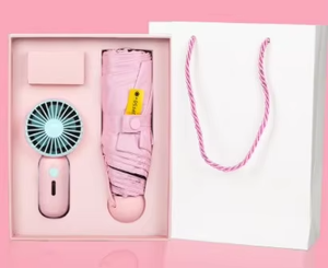 LS03暑い夏の結婚式と誕生日パーティーのプロモギフトセットには、ガールフレンズボーイズ用のミニファンアンブレラが含まれています。 - Product Image 2