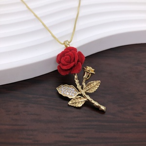 Colgante de Flor, Árbol de la Vida, Trébol de Cuatro Hojas y Girasol con Microincrustaciones y Baño de Oro de 18K, Accesorio de Lujo Ligero para Collar o Pulsera DIY - Product Image 5