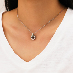 Collana MECYLIFE 100 I Love You per Donna, Gioiello d'Amore in Acciaio Inossidabile con Zirconi, Regalo per <span class=keywords><strong>San</strong></span> <span class=keywords><strong>Valentino</strong></span> - Product Image 6