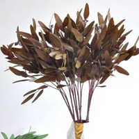 Feuilles d'eucalyptus artificielles personnalisées Real Touch Latex 80cm plante d'eucalyptus artificielle pour la décoration de Noël à la maison