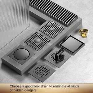 Gun Ash Stainless Steel Copper Flap Gravity Floor Drain Core for Bathroom Shower Room Washing <b>Machine</b> Deodorization - Product Image 2