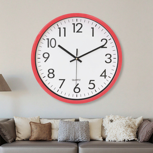 Promotion Horloge Murale Moderne Classique à Quartz 12 Pouces, Cadre Noir Personnalisé, <span class=keywords><strong>Cadran</strong></span> Blanc, Design Silencieux pour la Maison - Product Image 3