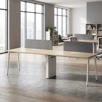 Bureau d'ordinateur modulaire de style moderne, mobilier de bureau d'usine, poste de travail en bois pour le bureau
