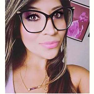 Lunettes de soleil tendance à la mode, grandes lunettes léopard, lunettes métalliques surdimensionnées, lunettes œil de chat pour femmes, 2021 - Product Image 3