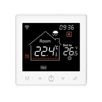 Wi-Fi Modbus 485 táctil capacitiva LCD 3A programable Tuya Smart WiFi calentador de agua termostato 485 Modbus para sistema UFH