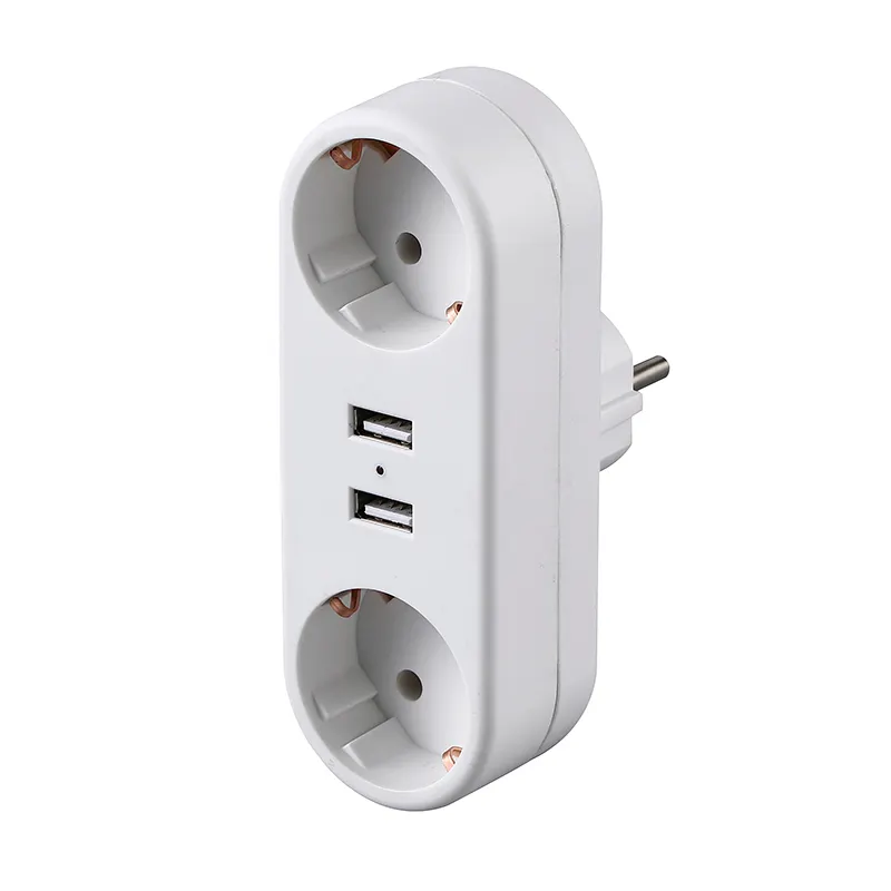 Multi extension socket 220v eu standard plug adapter with usb ports