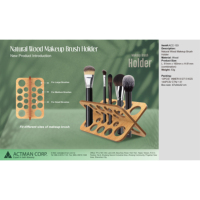 Vente directe des fabricants, porte-pinceaux de maquillage en bois avec logo personnalisé, organisateur ACC-133 FCA, emballage en vrac, fabriqué en Chine, meilleure qualité