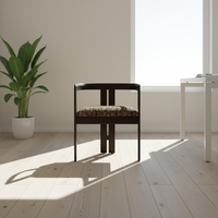 Fauteuil en bois massif de chêne, style minimaliste, tissu italien, pour villa, bureau à domicile, hôtel, chaise de salle à manger moderne, imperméable et durable