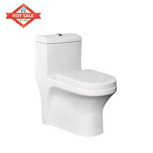 Design moderne, double chasse d'eau, une pièce, articles sanitaires en céramique, cuvette allongée bon marché avec siphon en S pour toilettes et hôtels - Product Image 3