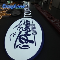 Enseignes lumineuses 3D LED personnalisées pour extérieur, étanches IP65, à fixation murale, pour publicité, logos d'entreprise, hôtels, bureaux, rouge