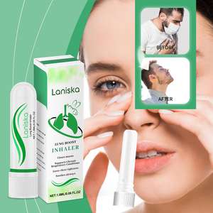 Laniska minyak esensial hidung, krim Mint penyegar hidung dingin Herbal paru <span class=keywords><strong>Inhaler</strong></span> Label pribadi <span class=keywords><strong>Inhaler</strong></span> hidung Herbal - Product Image 3