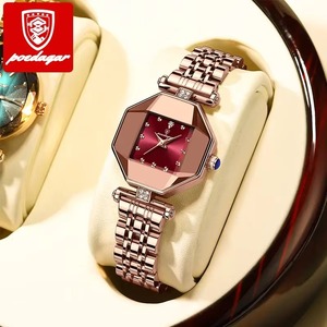 Montre-bracelet de luxe pour femme Drioshipping, à quartz, avec bracelet en acier et diamants, cadran étoilé, mouvement Ronda, en alliage, verre, livrée en coffret, style professionnel et tendance - Product Image 2