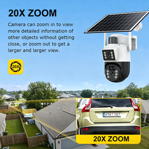 20X Zoom Tuya 8MP 4G Sim Card Solar Battery Dual Lens Pan-Tilt Outdoor Waterproof Audio <strong>Motion</strong> Detection WiFi Security <strong>Camera</strong> - Product Image 2