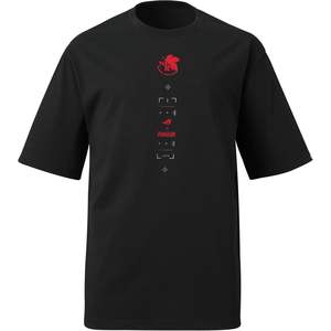 T-shirt à manches courtes pour homme, noir, grande taille, coupe classique, avec motif imprimé, tissu jersey 100% coton, vente en gros - Product Image 1