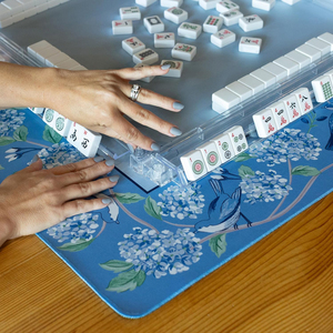 Tapis de Mahjong portable, design enroulable avec sac de transport, impression personnalisée en usine, housse de table de jeu pliable pour voyage, tapis antidérapant - Product Image 5