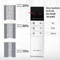 Rail de rideau intelligent Wi-Fi Tuya avec moteur électronique et télécommande Z-Wave