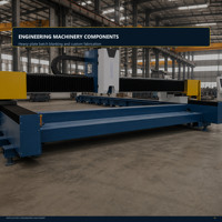 Mesin Pemotong Laser Serat Industri Seri GS 6000-60000W 20000x3500mm Sistem Rel Lantai untuk Lembaran Logam Besar