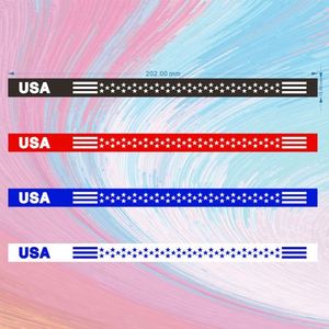 Bracelets en silicone élastiques pour poignet, bracelets de vote en caoutchouc imprimés, bracelets en silicone personnalisés avec logo - Product Image 2