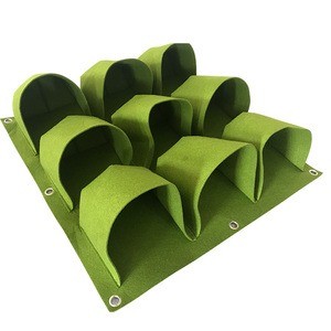 Sacs de culture muraux en feutre Pots de fleurs et jardinières pour usage intérieur/extérieur - Product Image 1