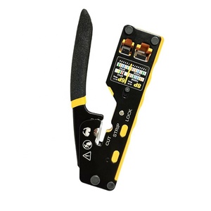 Ratcheting Modular Cáp dữ liệu crimper công cụ với Wire Cutter RJ11/RJ12 tiêu chuẩn RJ45 pass-thru kết nối Viễn Thông bộ phận - Product Image 5