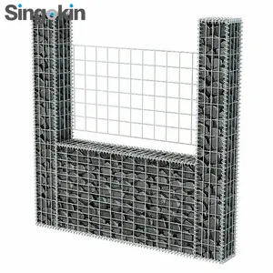 20cm 30cm galvanizli U şekli demir gabyon sepetleri kutusu bahçe ekran çit paneli süs duvar inşaatı - Product Image 1