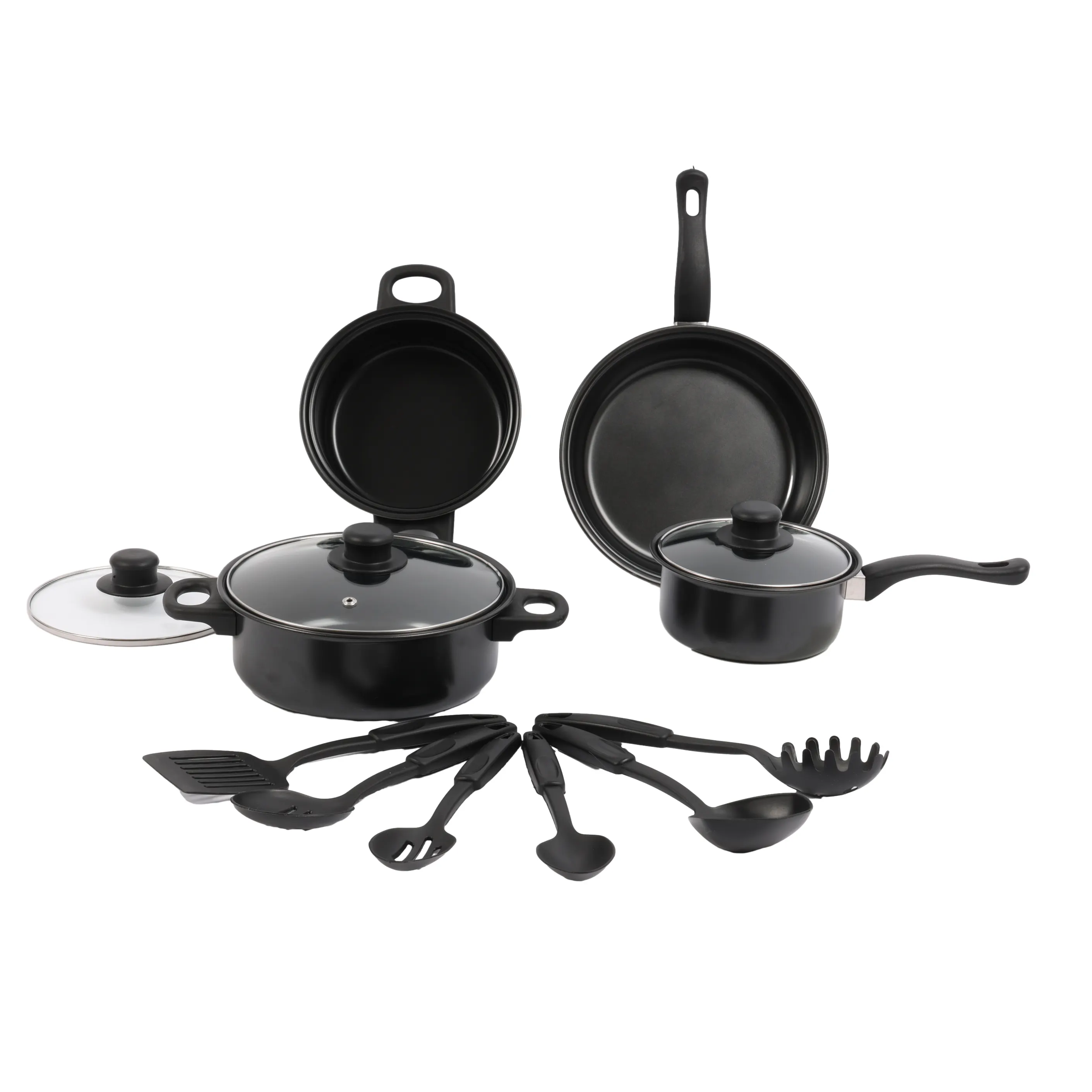 Nhà sản xuất Chứng Khoán bán buôn không dính, súp giá rẻ 13 cái nhà bếp Cookware Pot Set/