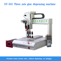 Machine de distribution automatique d'adhésif monocouche 331 avec port USB, câble de données électronique, équipement d'automatisation 220V, 1 an de garantie PLC
