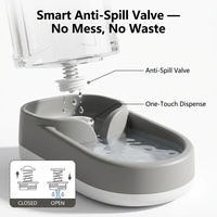 Gravity Pet Besleyici ve Suluk Seti 3.8L Büyük Kapasiteli Otomatik Doldurma Dökülme Önleyici Yaylı Valf Gıda Sınıfı PP Kolay Temizlenir 3 Renk