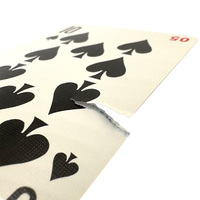 Cartes à jouer personnalisées avec logo, 250, 280, 300, 350 g/m², noyau noir allemand, pour mariages et fêtes