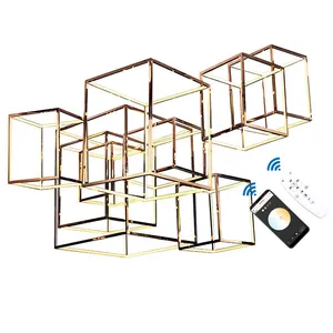 modern creative new designer stainless steel plate lights LED staircase ceiling lamp simple pendant lamps