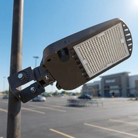 Luminaire LED pour parking ETL DLC 150W 300W, 150LM/W, type Shoebox, montage encastré pour concessionnaires automobiles et routes