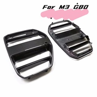 MRD Pour Grille BMW G80 M3 G82 G83 M4 ST Style 2021 + Carbone sec Pare-chocs avant Grille en maille de rein.