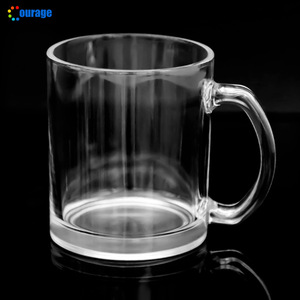 <span class=keywords><strong>Taza</strong></span> de Vidrio Transparente/Esmerilada de 11 oz para Sublimación, <span class=keywords><strong>Taza</strong></span> de Café <span class=keywords><strong>con</strong></span> Asa, Recubierta para Transferencia de Calor, Personalizable, Resistente al Calor - Product Image 5