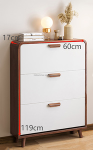 Fullsummer <span class=keywords><strong>ตู้</strong></span><span class=keywords><strong>รองเท้า</strong></span>ถังเอียงบางเฉียบสไตล์ทันสมัย - Product Image 3