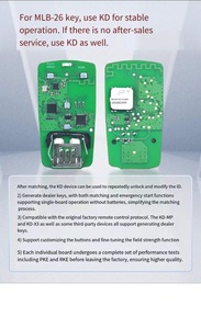 OEM Shell với KD MLB-26 PCB ban đầu 5m chip hỗ trợ cả vvdi và <span class=keywords><strong>kydz</strong></span> MLB lập trình cho Audi Panda MLB thông minh từ xa chính - Product Image 3