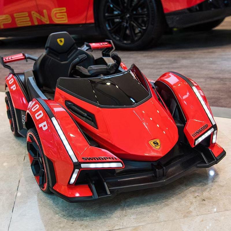 Télécommande pivotante rouge à double batterie et double entraînement