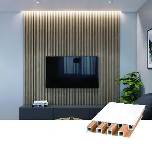 木製パネル壁装飾壁カバーインテリアWPCPVC壁パネル/ボード